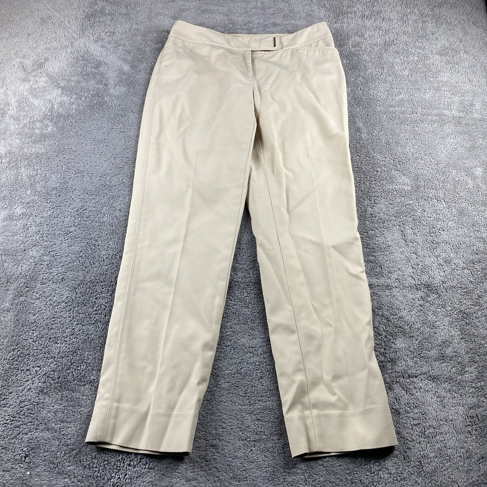 White House Black Market Perfect Form Slim Ankle Womens 0R Beige Mid Rise